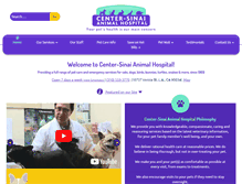 Tablet Screenshot of centersinaianimalhospital.com